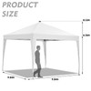 10x10 Solar LED POP UP Canopy Portable Instant Gazebo Adjustable