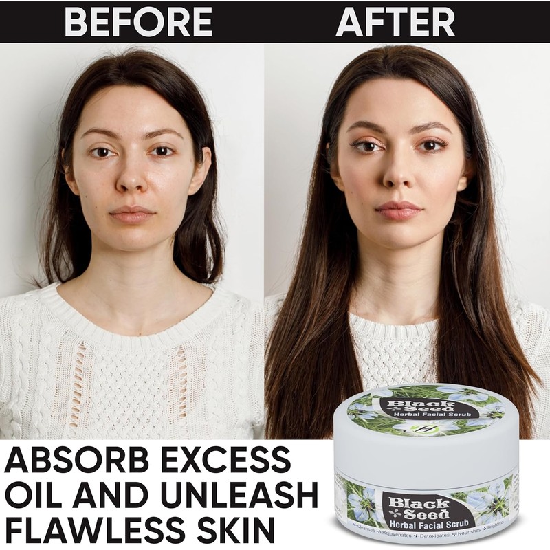 Exfoliante Facial de Semilla Negra Herboganic – Suavidad y Brillo