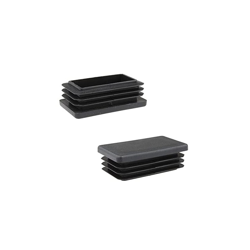 16 x Lamellar Plugs for Rectangular Pipes, Protective Caps, Plastic