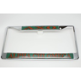 Alpha Chi Omega License Plate Frame