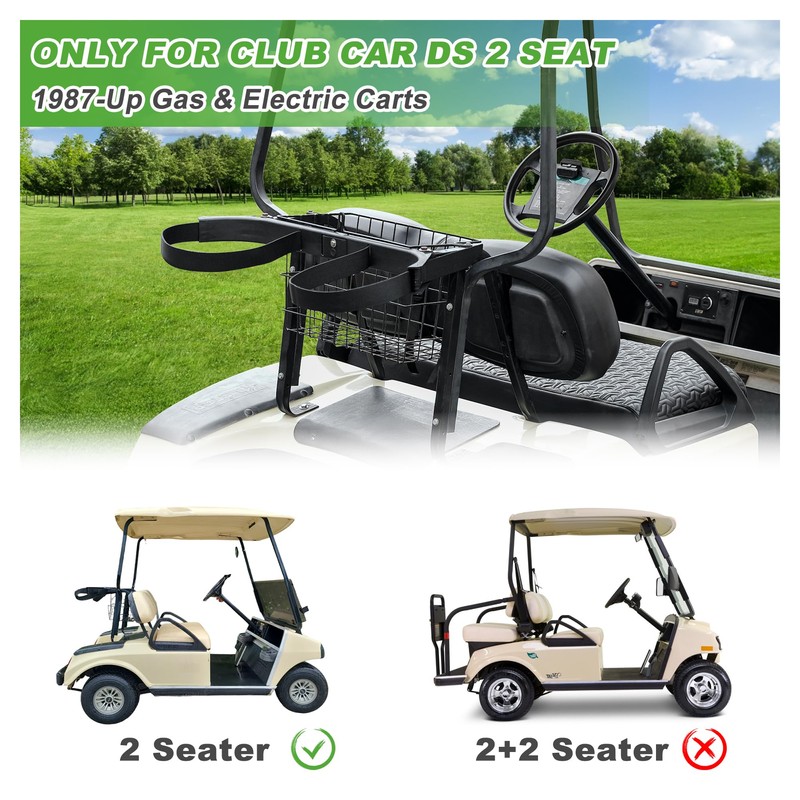 10L0L Golf Bag Attachment for 1987-Up Club Car DS Gas