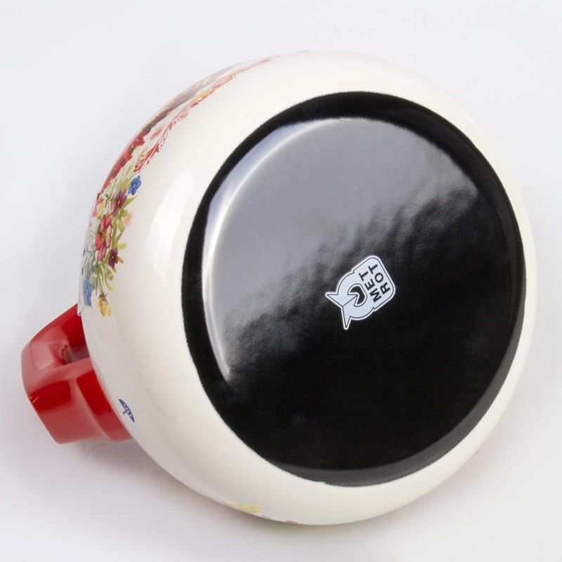 Whistling Tea Kettle Stovetop Rooster Enamelware Kettle 2.7-qt. (2.5 L)