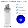 BWBWND USB LED Car Interior Atmosphere Light, Plug-in USB Interface