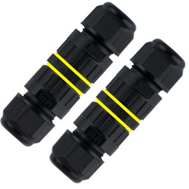 Cable Connector Waterproof, 2 and 3 Wires, Cable Connector Waterproof IP68, Waterproof, Outdoor Use, Cable Connection, Electrical Junction Box for Cable Diameter 3.5 to 8 mm