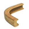 Whitecap Teak Outside Corner Track Bulkhead Molding, 3/4"