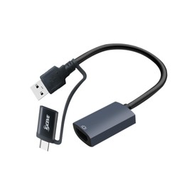 USB to HDMI Adapter, 1080P@60Hz USB-A 3.0 Male to HDMI Female Converter Suitable for Windows XP/7/8/10/11 - BIOS Interface Cannot be Used, Only Support 11th-Generation Or Above Processor