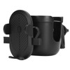 Black Stroller Cup Holder 360 Degrees Rotation Universal Drinks Holder