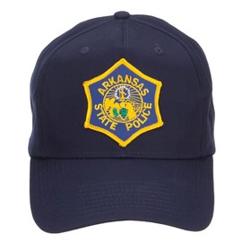 e4Hats.com Arkansas State Police Patched Cap - Navy OSFM