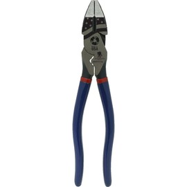 Southwire - 64807340 Tools & Equipment SCP9TPCD-US 9"" High-Leverage Side Cutting Pliers Fish Tape Puller & Crimper W/Dip Grip