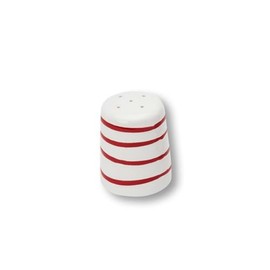 GMUNDNER KERAMIK Salt Shaker Smooth Diameter 4.8 cm Flamed Red Crockery Handmade in Austria