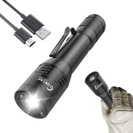 LUXTAC Zoomable Flashlight High Lumens-3000LM Duty Light- Ultra Bright Rechargeable LED Flashlight with 6 Modes,150H Max Runtime,Durable,Waterproof Flashlight for Outdoor&Emergency&Camping Use