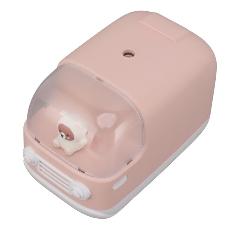 Cute Small Humidifier 350ml Bear Bus Shape USB Charging Portable