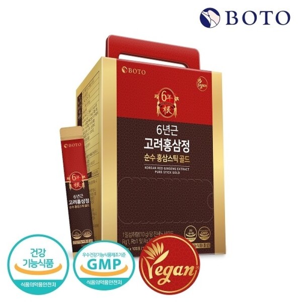 Bottu 6-year-old Korean Red Ginseng Extract Pure Red Ginseng Stick