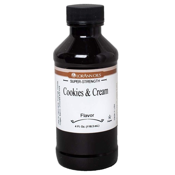 LorAnn Cookies & Cream SS Flavor, 4 ounce bottle