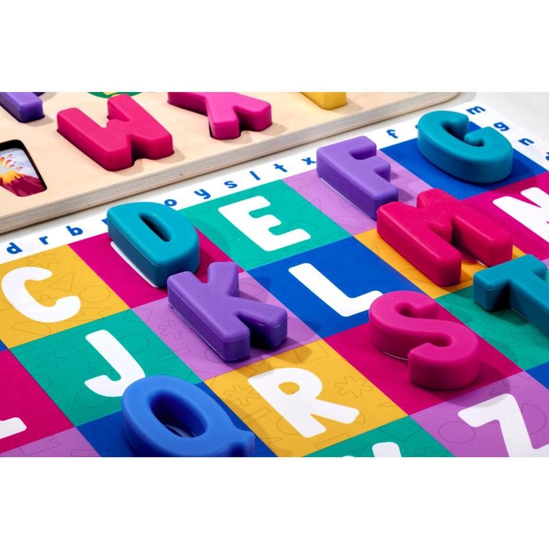 DOMINO &AMP; JULIETTE Uppercase & Lowercase Alphabet Double-Sided Placemat For