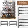 FILWH Bamboo Shoe Rack Stackable Shoe Shelf Storage Organizer for