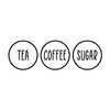 Tea Coffee Sugar Circle Modern Design Kitchen Jar Canister Labels