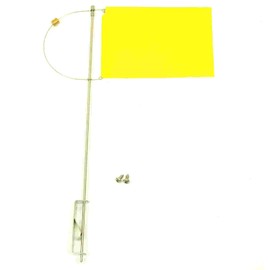 New Marine Verklicker Wind Direction Indicator with Counterweight for Sailing Boats Size 125 mm (Yellow)