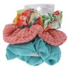 Scunci Summer Collection All Hair All Day Hold Scrunchies, 3-Pack,