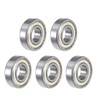 sourcing map 6001ZZ Deep Groove Ball Bearing 12x28x8mm Double Shielded