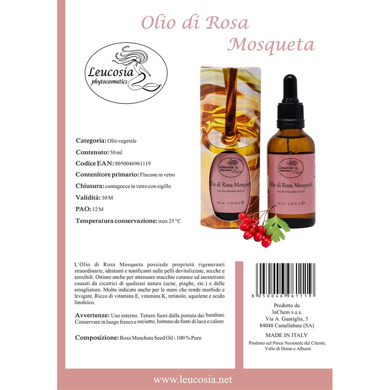 Rose hip oil - 100% pure - regenerating, moisturising and