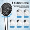 RNDIOZD Rain Shower Head with Handheld, 11.8 Inch High Pressure