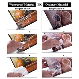 Sunflower Kitchen Wall Decor, SZ HD Still Life Oil Painting Canvas Art Prints of Bright Blooming Floral Illustration (Set of 3, Waterproof Artwork, 1" Thick Frame, Bracket Mounted Ready to Hang)