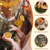 50 Pcs Dried Orange Slices, with 50Pcs Hemp Rope, Christmas
