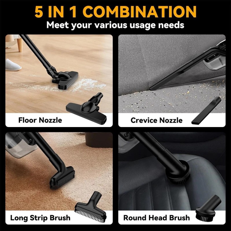 5 in 1 Cordless Vacuum Cleaner with 20V Battery Handheld
