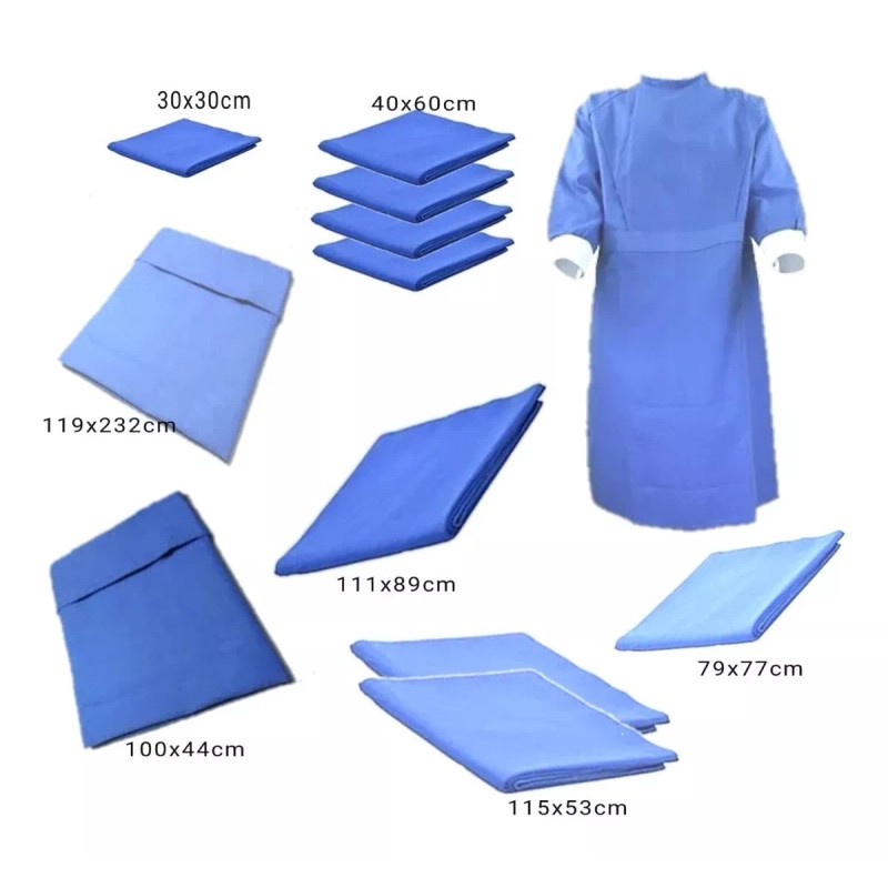 Ambiderm Ropa Desechable 5 Paquete Para Parto