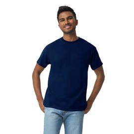Gildan mens Heavy Cotton T-shirt, Style G5000, Multipack Shirt, Navy (2-pack), Large US