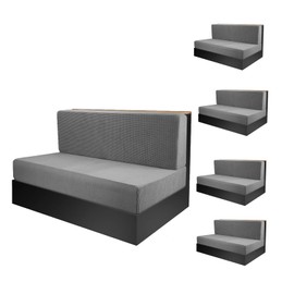 Temaufeo 4-Piece RV Sofa Cover, high Elasticity RV Restaurant seat Cover, Suitable for Protecting Camping Vehicles and Household Benches