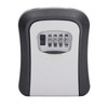 Key Lock Box 5in 4 Digit Combination Lockbox Resettable Code