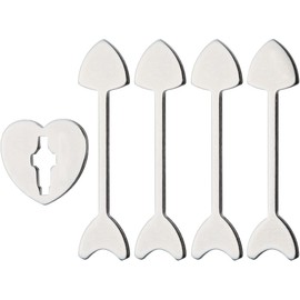 Tour de magie 111933 Herz Puzzle, Silber, 8x3x3,2 cm