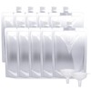 Keon Plastic Flasks - Leak-Proof, Reusable, Flexible Juice Drink Bags,