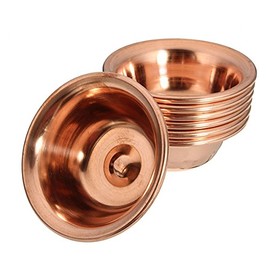 Forspero 7-Piece Tibetan Buddhist Copper Water Sacrificial Bowl for Ritual Vessel with Divine Focus