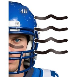 48 Pairs Breathable Cross Eye Black Stickers for Men Women, Sports Face Eyeblack Sticker for Football Baseball Softball Themed Party Birthday Party Supplies (W)