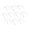 BUGUUYO 10pcs Eyeglass Nose Pads U Shaped Slip Glasses Bridge