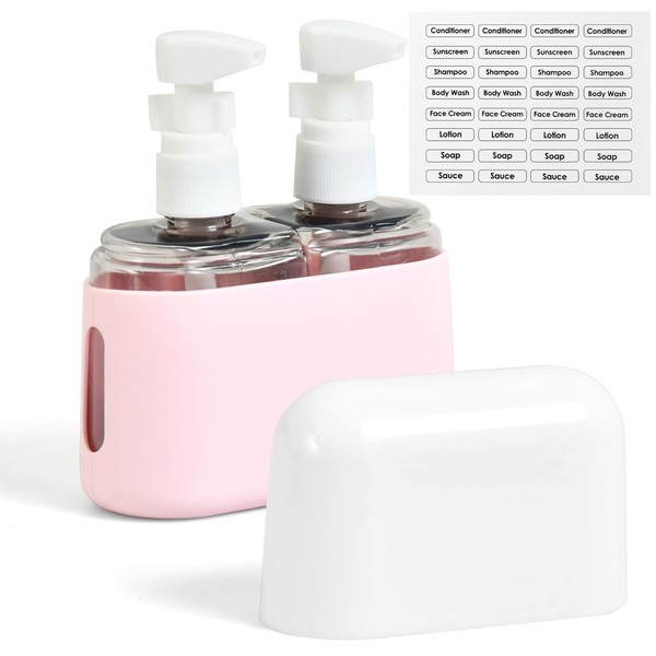 Botellas de Viaje Silicona, 2 en 1 Conjunto de Contenedores