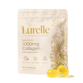 Lurelle Collagen Gummies for Women – 1000mg Collagen per Gummy – Premium VERISOL® Hydrolysed Collagen Peptides – Supports Hair, Skin, Nails & Joints – Citrus Flavour - 60 Gummies