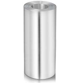 Gisafai 50 ft x 6 Inch Width Zinc Strip for Roof Moss Metal Strip Zinc Roofing Panel Roll Flashing for Garden Stains Moss Algae Fungus Prevention Sheet, Silver