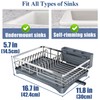 SNTD Dish Drying Rack for Kitchen Counter - Stainless Steel