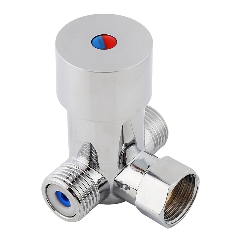 Jiawu G1/2 Brass Hot Cold Water Mixing Valve Mixer for