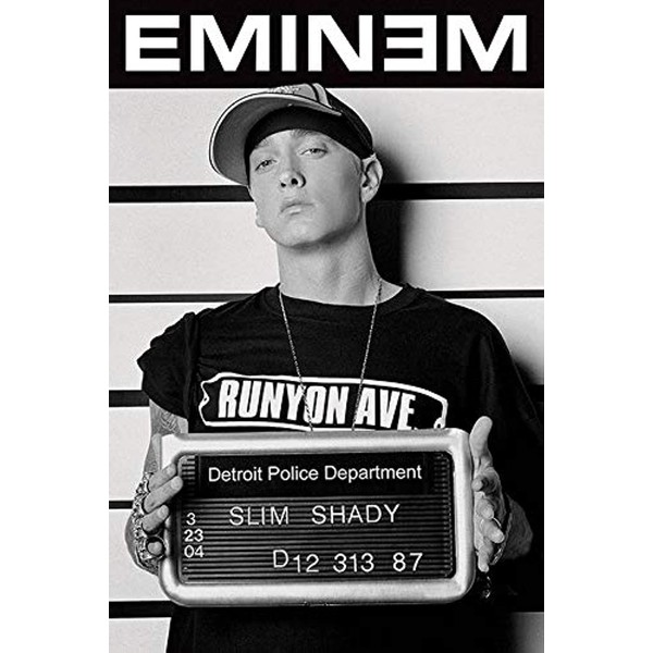 Pyramid International "Mugshot Eminem Maxi Poster, Multi-Colour, 61 x 91.5 x 1.3 cm