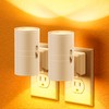 Amber Night Lights Plug into Wall, Dimmable Night Light Plug
