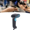 1D Barcode Scanner High Accuracy Fast Decoding Ergonomic USB Wired