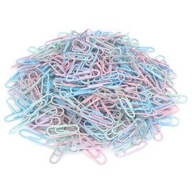500 PCS Paper Clips, Medium Size Colored Paper Clip, Colored Paper Clips for Paper Work Office School and Personal Use