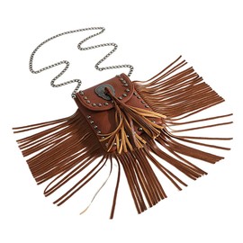 BESPORTBLE Vintage Tassel Crossbody Handbag for Women Chic Fringe Shoulder Bag Versatile Design for Casual Use for Everyday Outfits and Fashionable Accessories
