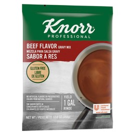 Knorr Professional Beef Gravy Mix Gluten Free, No Artificial Flavors or Preservatives, No added MSG, Dairy Free, Colors from Natural Sources, 12.66 oz, Pack of 6