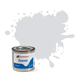 Humbrol 14ml No. 1 Tinlet Enamel Paint 196 (Light Grey Satin)
